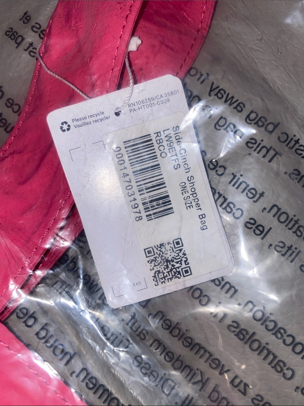 lululemon athletica Pink Tote Bag - Picture 6 of 10